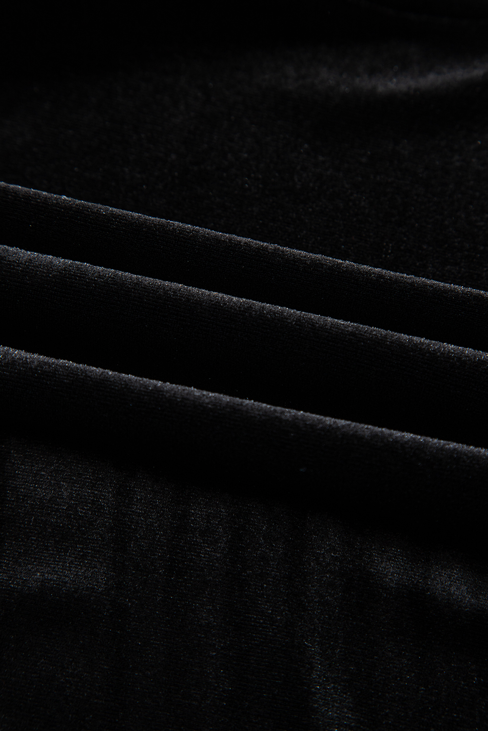 Black Pearl Beaded Half Sleeve Velvet Top - loveforevers
