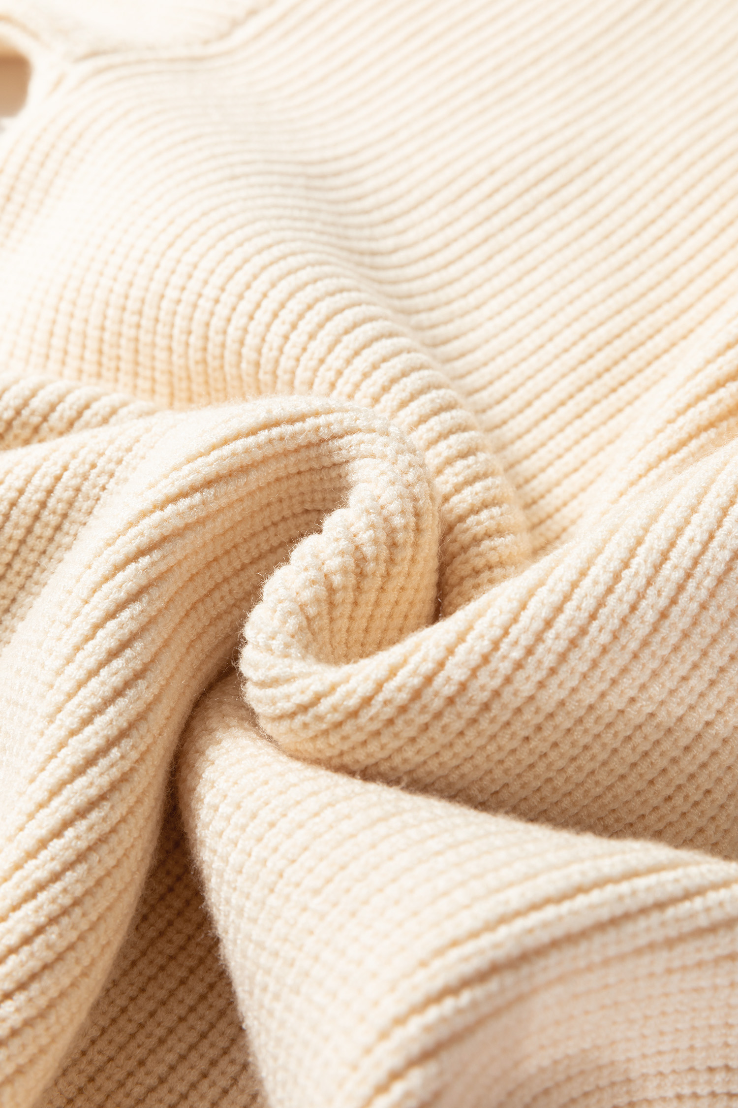 Black Ribbed Knit Ribbon Knot Backless Drop Shoulder Sweater - loveforevers
