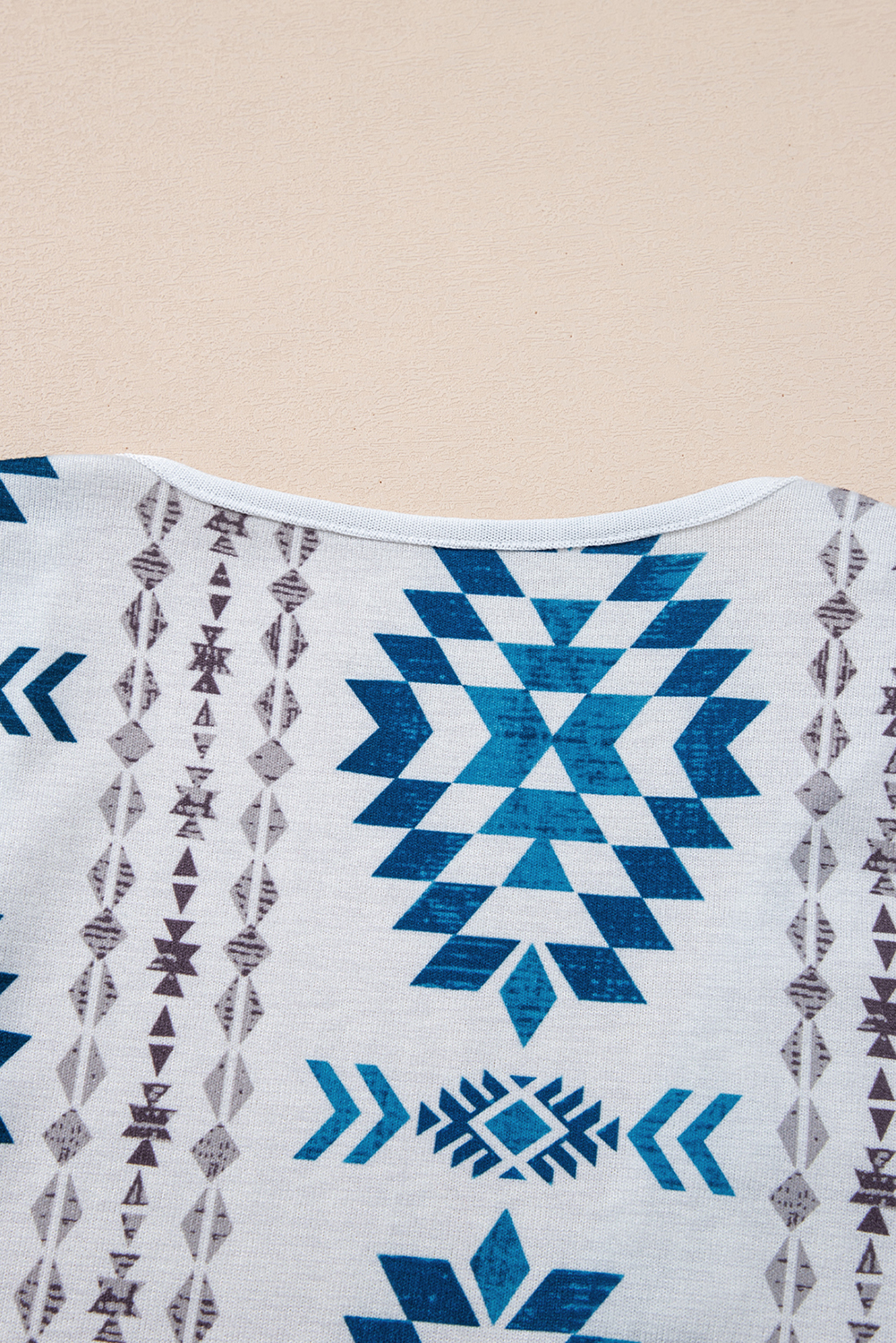 Brown Western Aztec Printed Open Front Long Cardigan - loveforevers