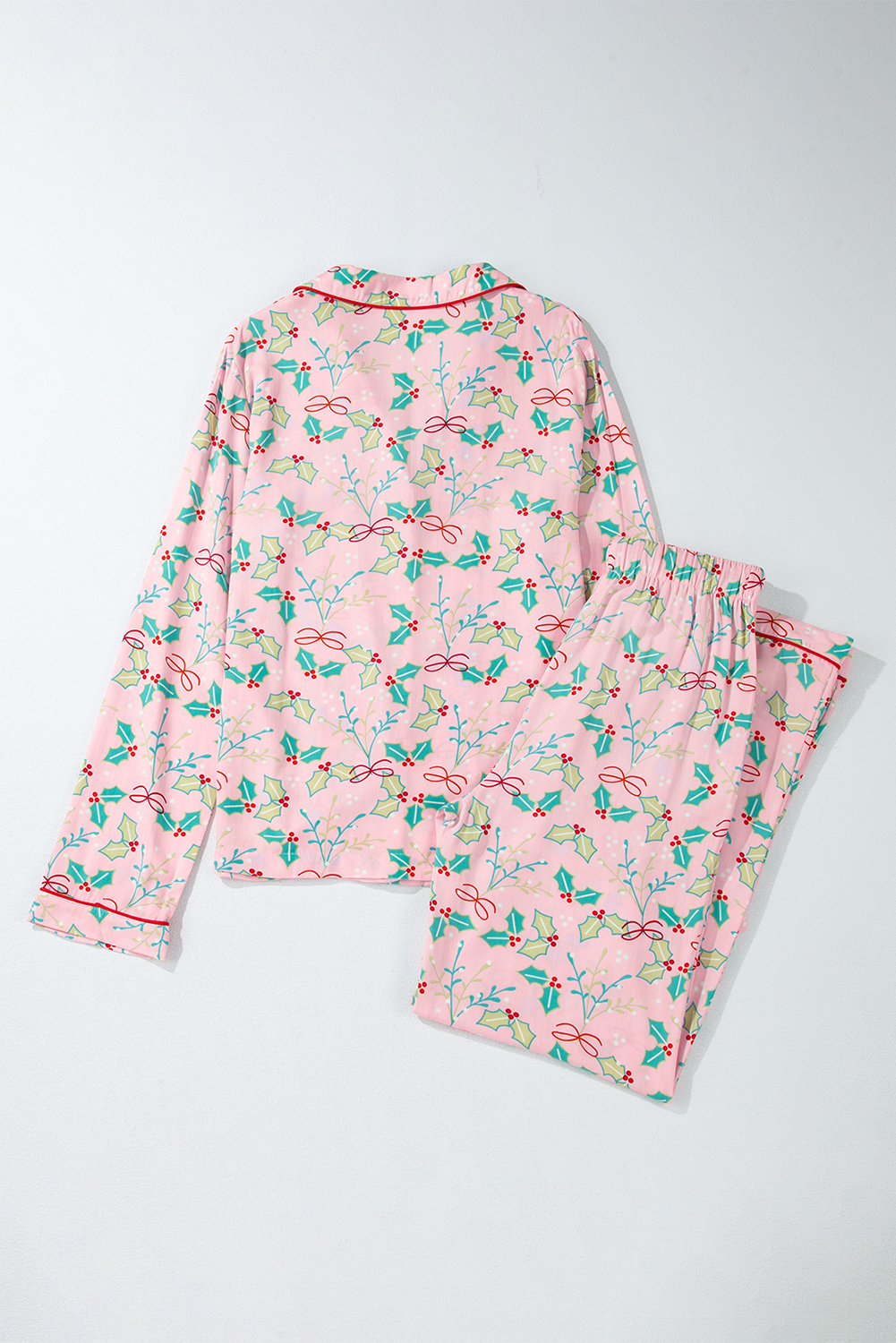 Multicolour Floral Christmas Pajamas Set - loveforevers