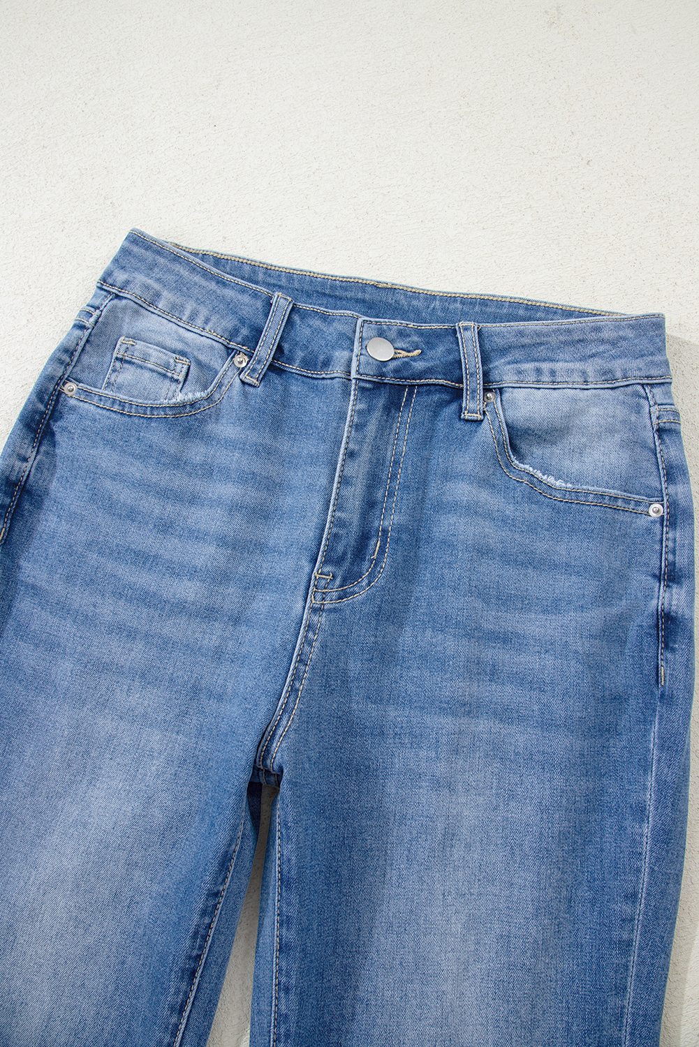 Ashleigh Blue Cut out Side Frayed Hemline Flare Jeans - loveforevers