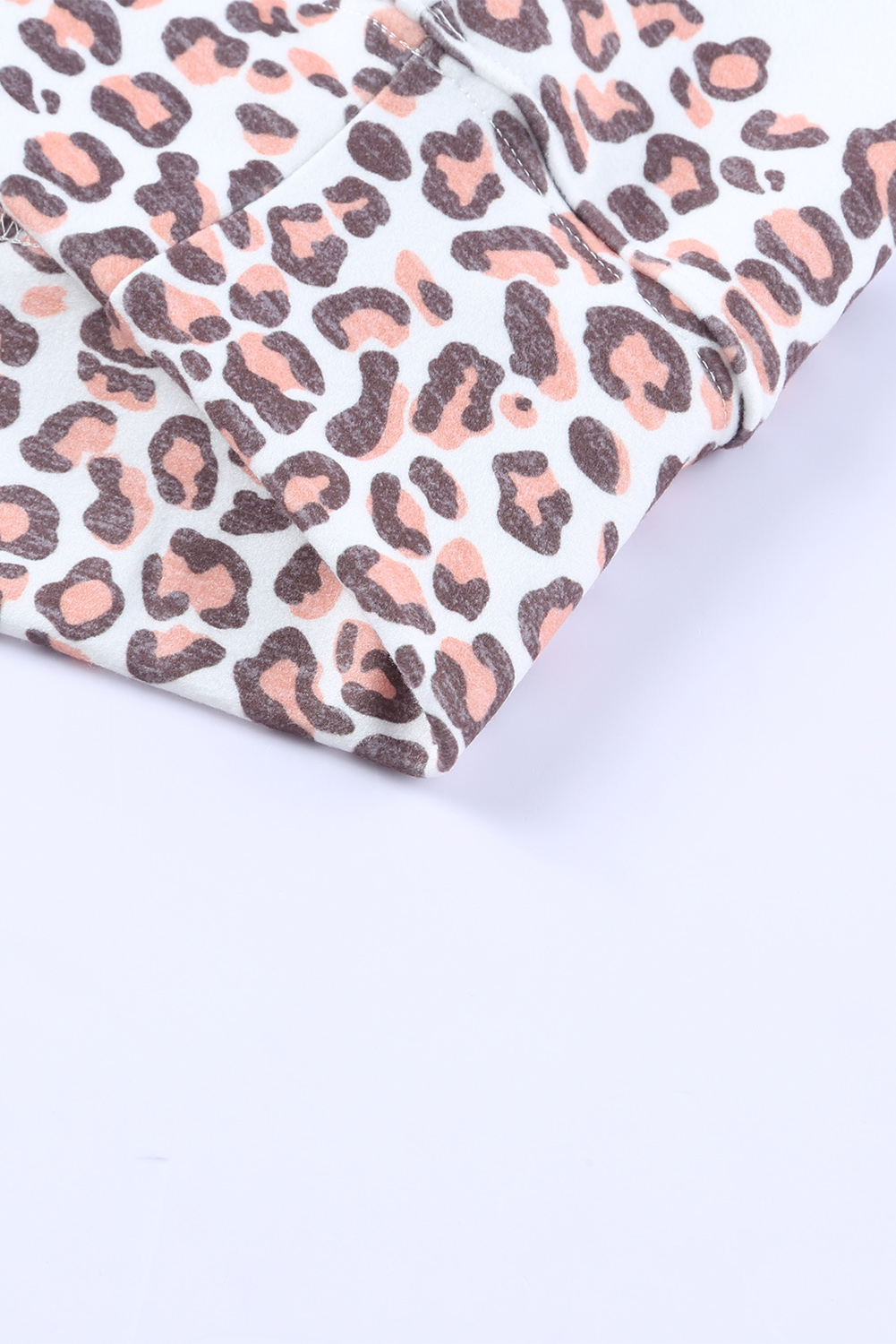 Fiery Red Leopard Bleached Pullover Sweatshirt - loveforevers