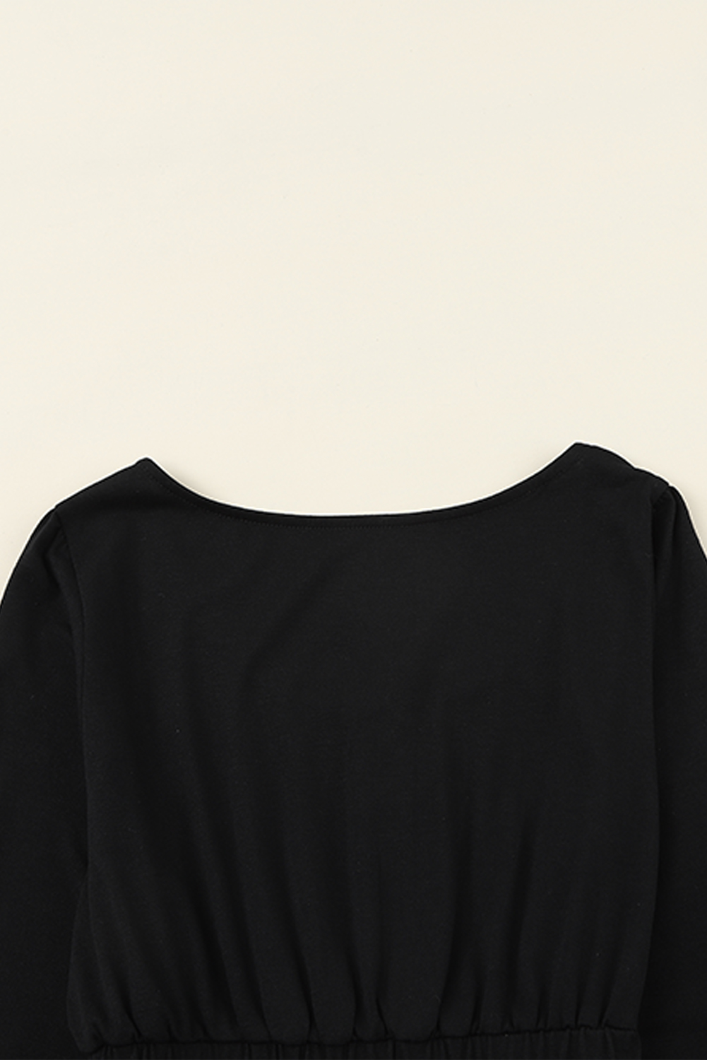Black Button Up High Waist Long Sleeve Dress - loveforevers