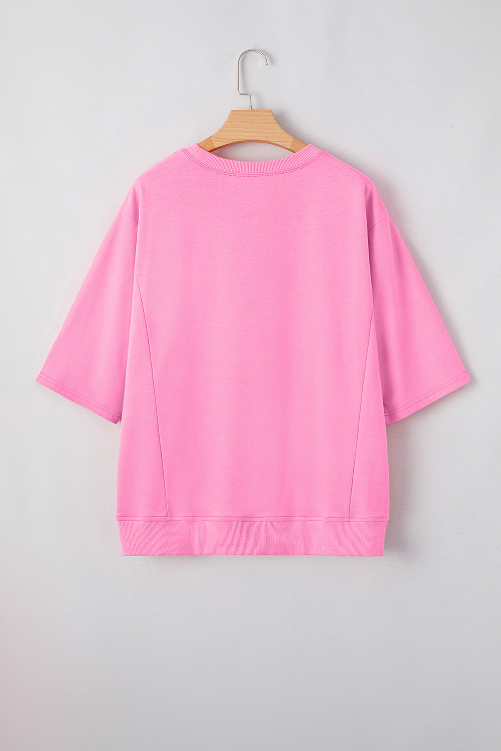 Pink Flower Patch Mineral Washed Terry Knit Cropped Wide Leg Pants - loveforevers