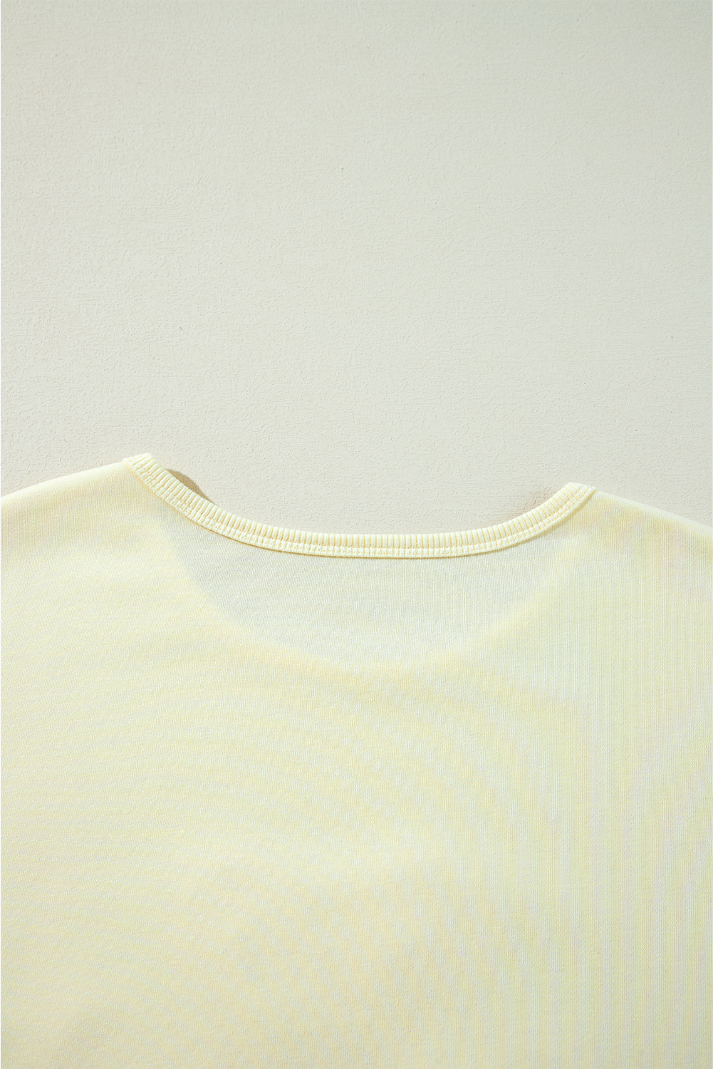 Beige Tinsel Flower Dropped Puff Sleeve Sweatshirt - loveforevers
