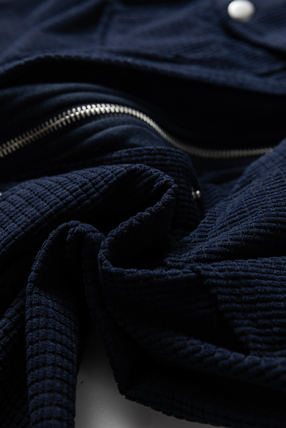 Sail Blue 2 in 1 Thermal Knit Textured Hooded Jacket - loveforevers