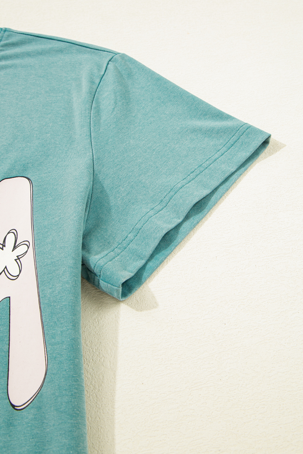 Sea Green MAMA Printed Mineral Wash Crewneck T Shirt - loveforevers