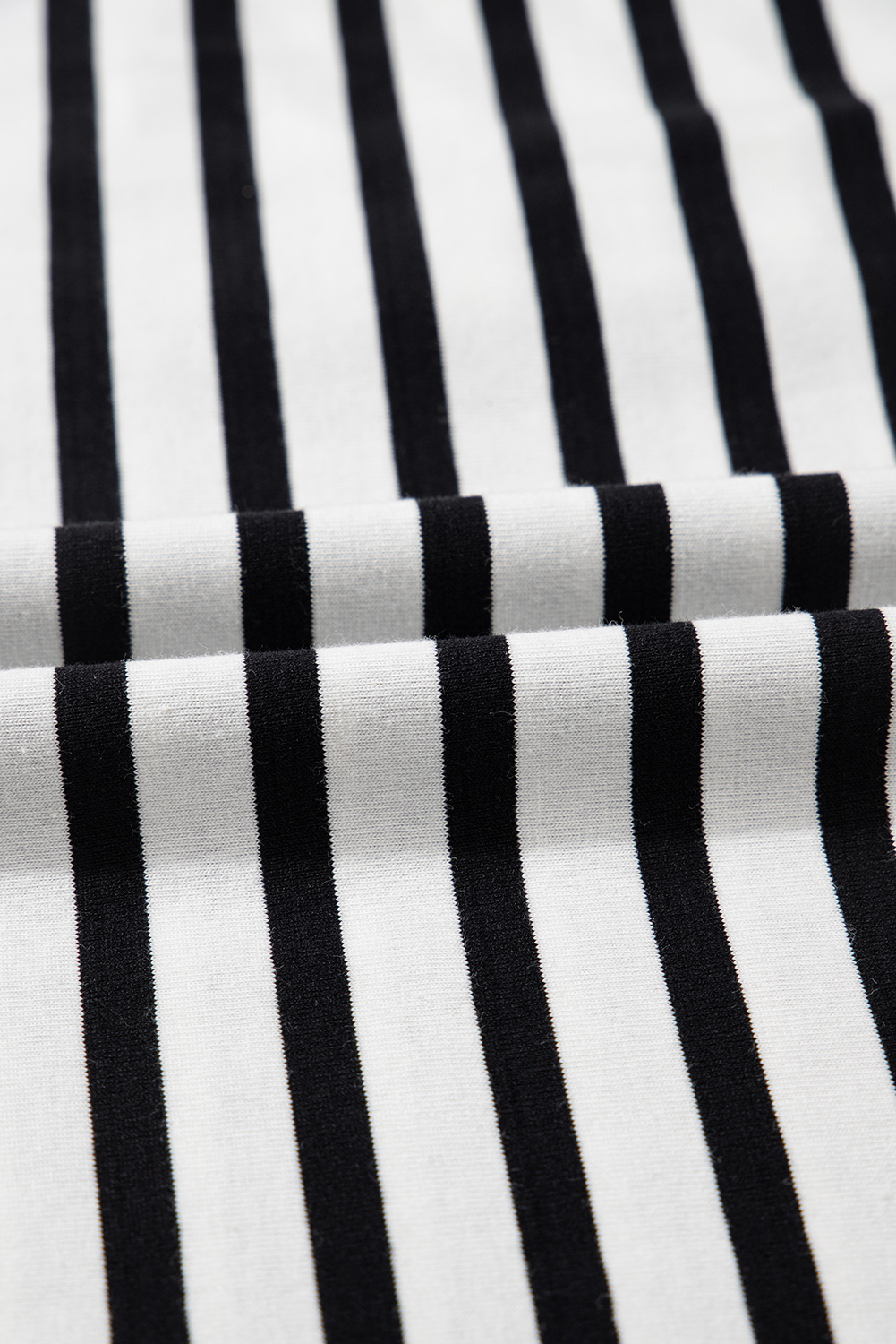 Black Stripe Contrast V Neck Collared Puff Sleeve T Shirt Mini Dress with Pockets - loveforevers