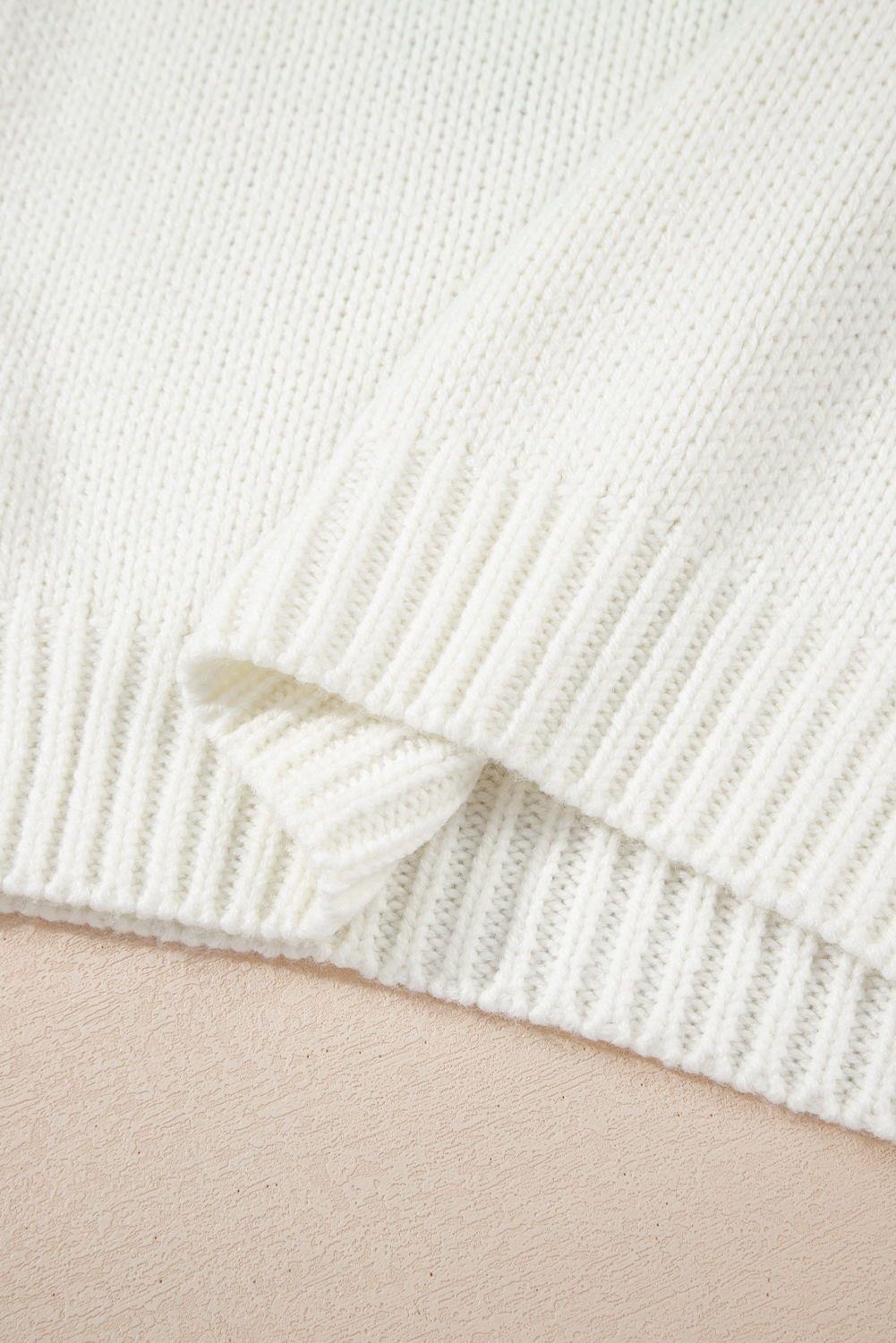 White Embroidered Bow Boots Graphic Drop Shoulder Sweater - loveforevers