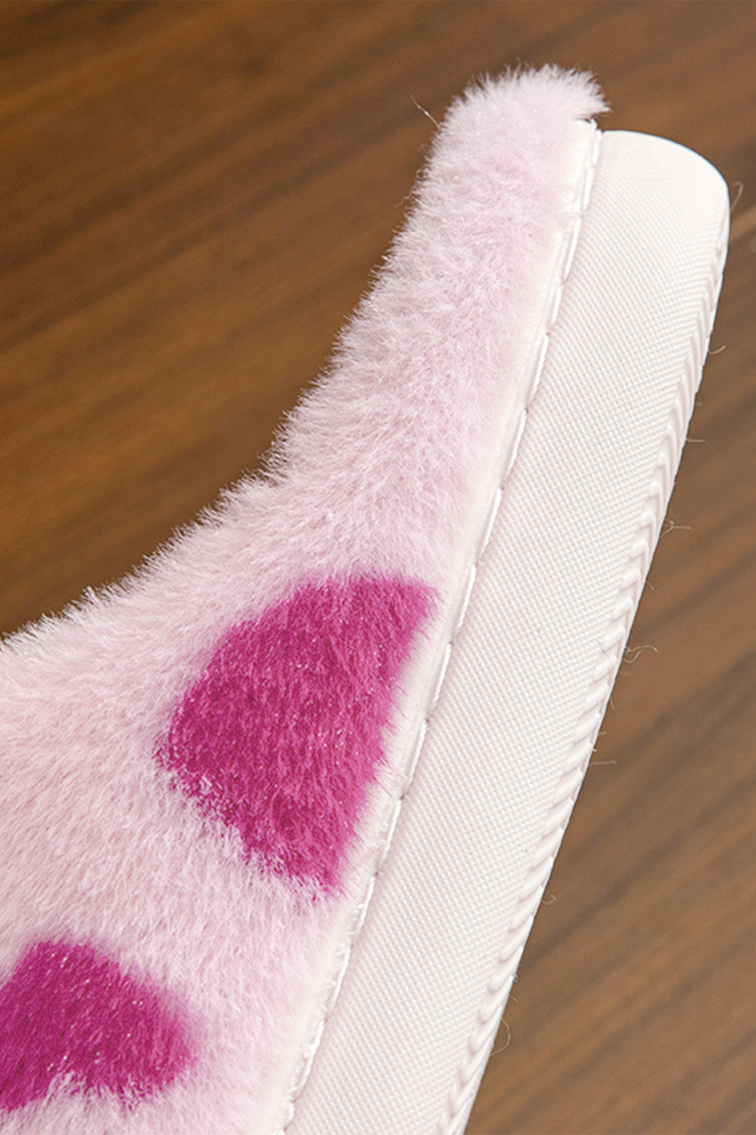 Fiery Red Valentines Heart Shape Winter Fuzzy Slippers - loveforevers