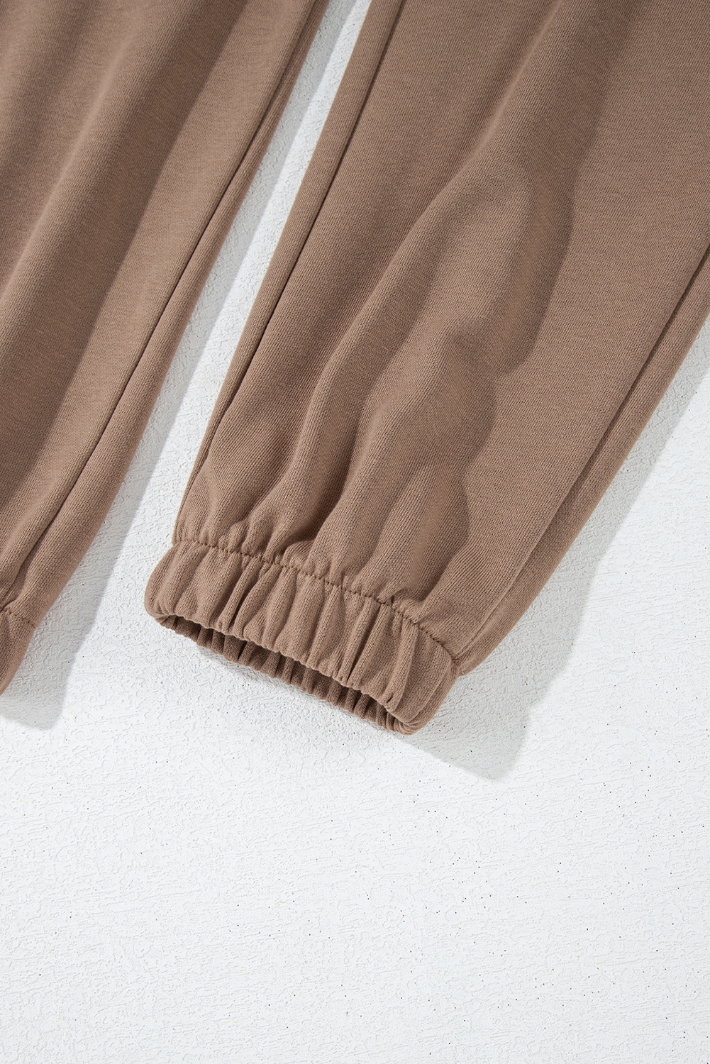 Brown Stripe Striped Drop Shoulder Pullover and Jogger Pants Set - loveforevers
