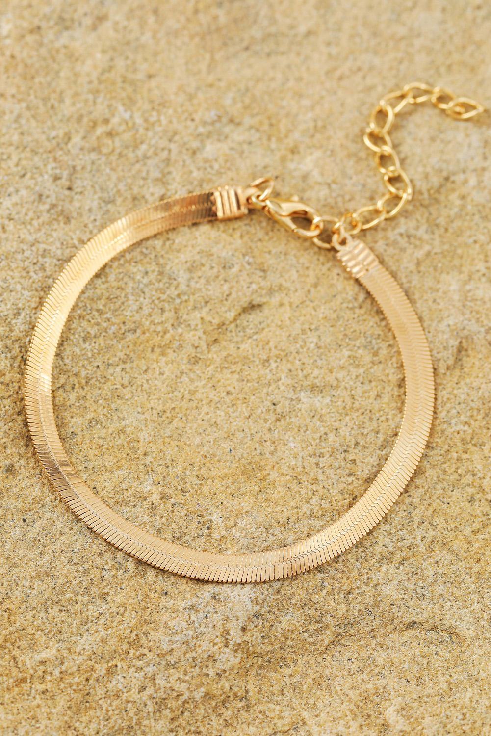 Gold Multi Layered Plated Adjustable Chain Bracelet Set - loveforevers