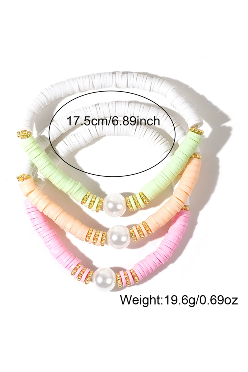 Light Pink Bohemian Style Beaded Stretch Bracelet - loveforevers