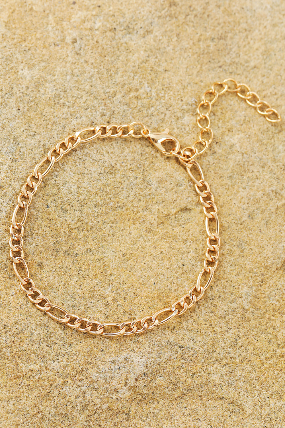Gold Multi Layered Plated Adjustable Chain Bracelet Set - loveforevers
