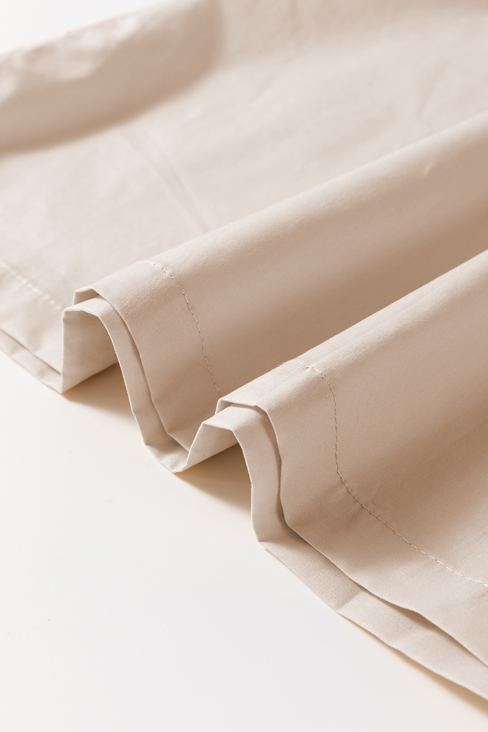 Beige Scoop Neck Ribbed Bodice Pleated Sleeveless Long Dress - loveforevers