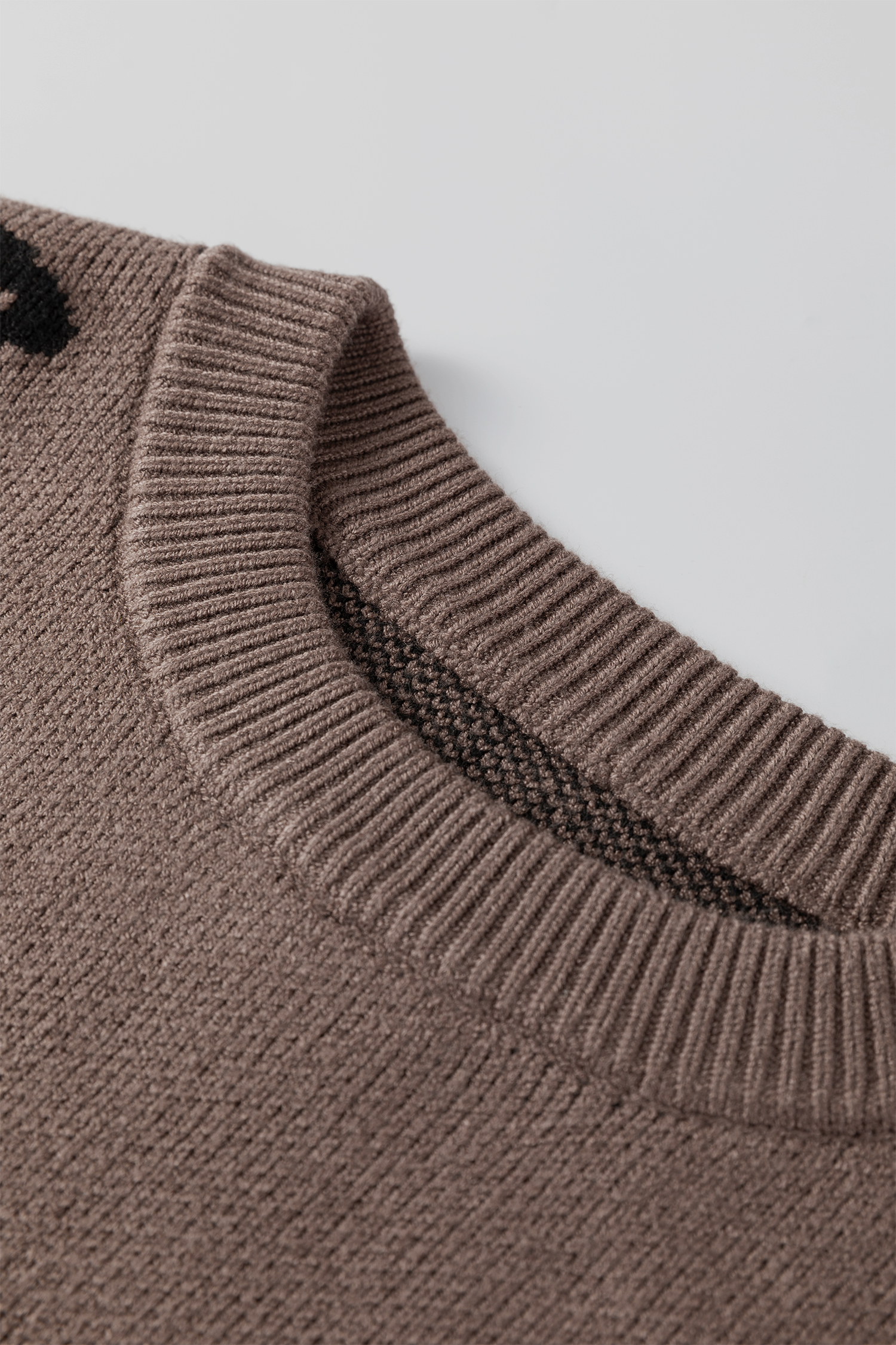 Camel Asymmetric Leopard Print Detail Drop Shoulder Sweater - loveforevers
