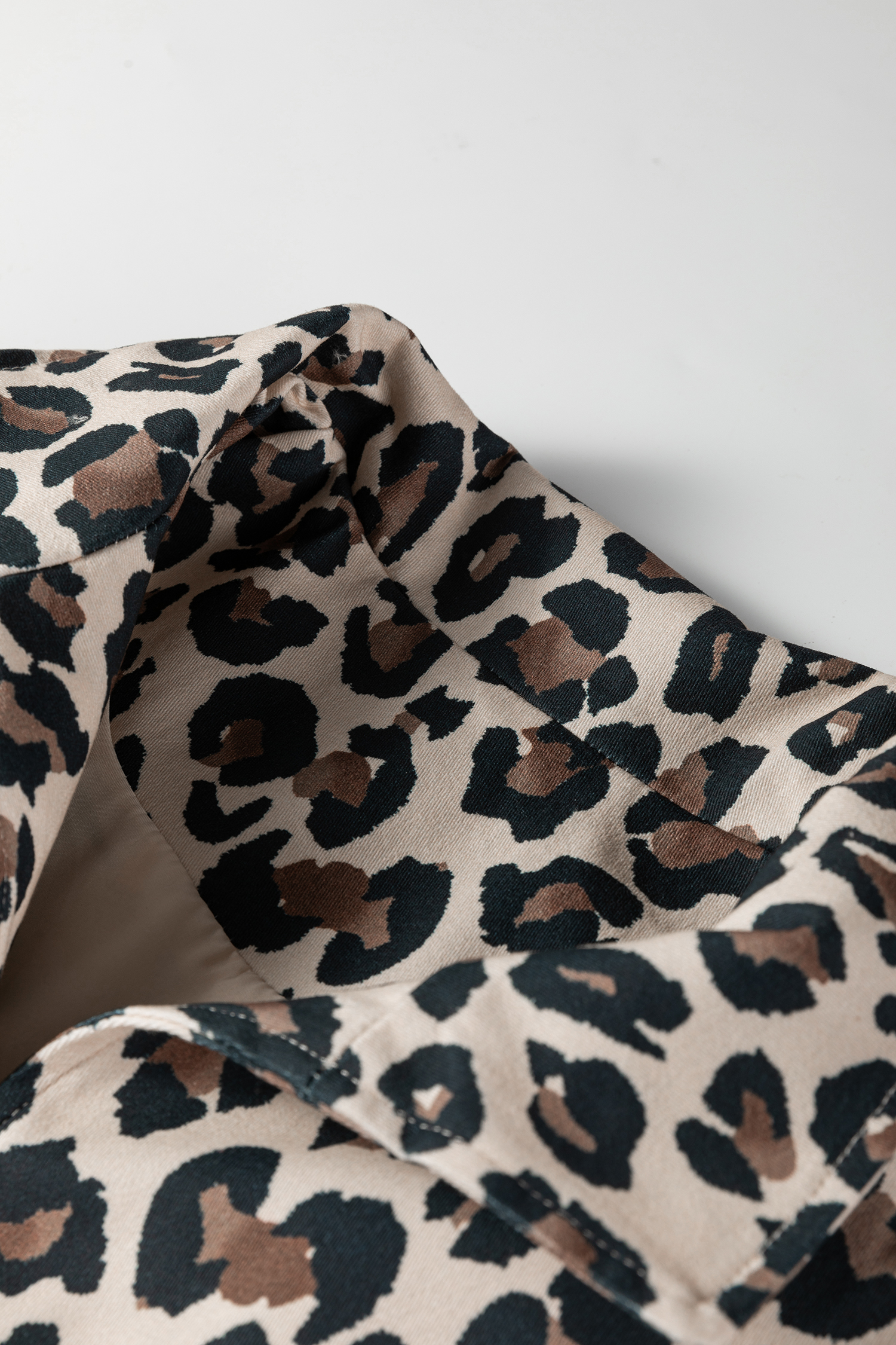 Brown Leopard Open Front Jacket Vest - loveforevers