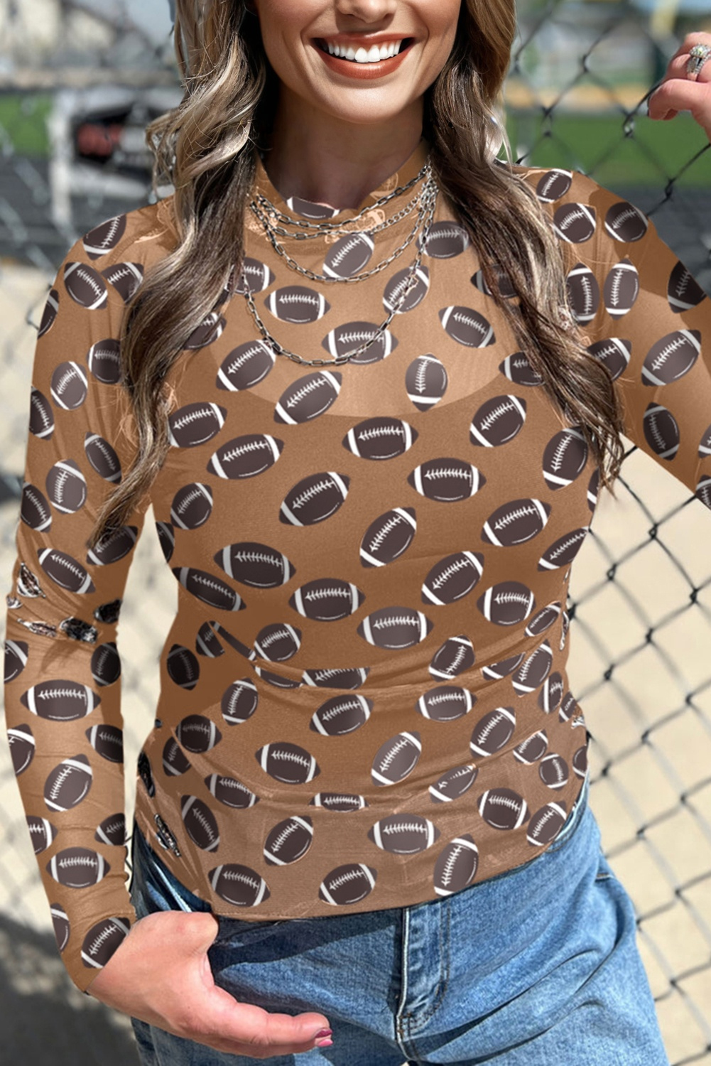 Black Christmas Fashion Print Slim Fit Long Sleeve Top - loveforevers
