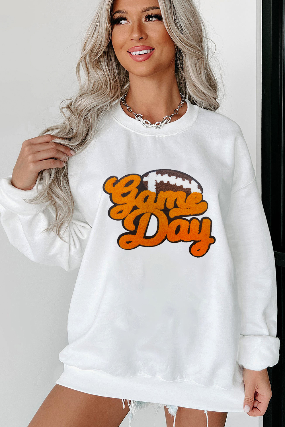 Parchment Shimmering Turkey Pattern Thanksgiving Holiday Sweatshirt - loveforevers