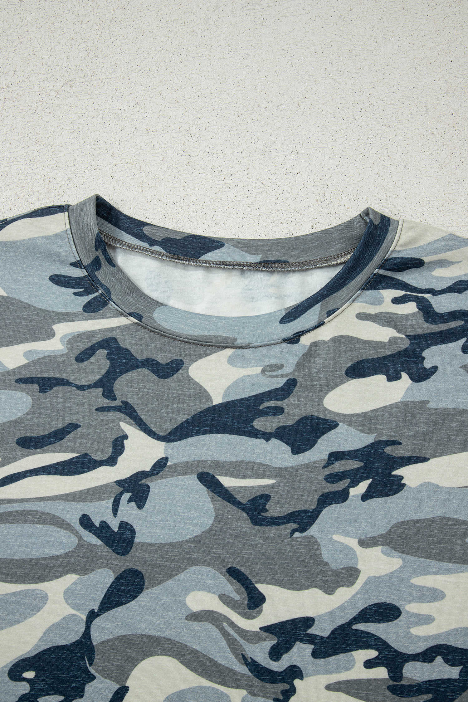 Green Camouflage Print Crew Neck T Shirt - loveforevers
