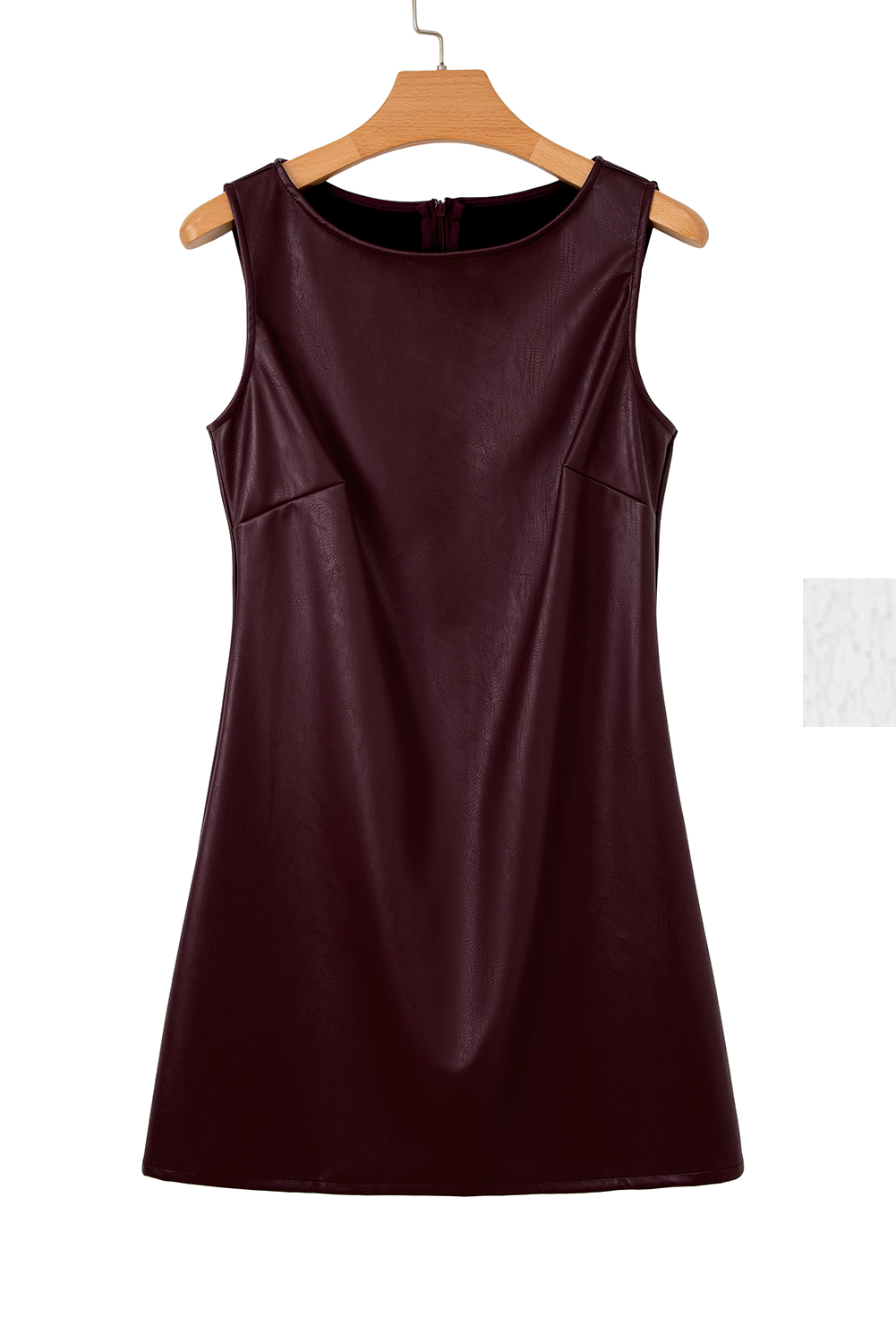 Wild Ginger  Vegan Leather Sleeveless Mini Dress - loveforevers
