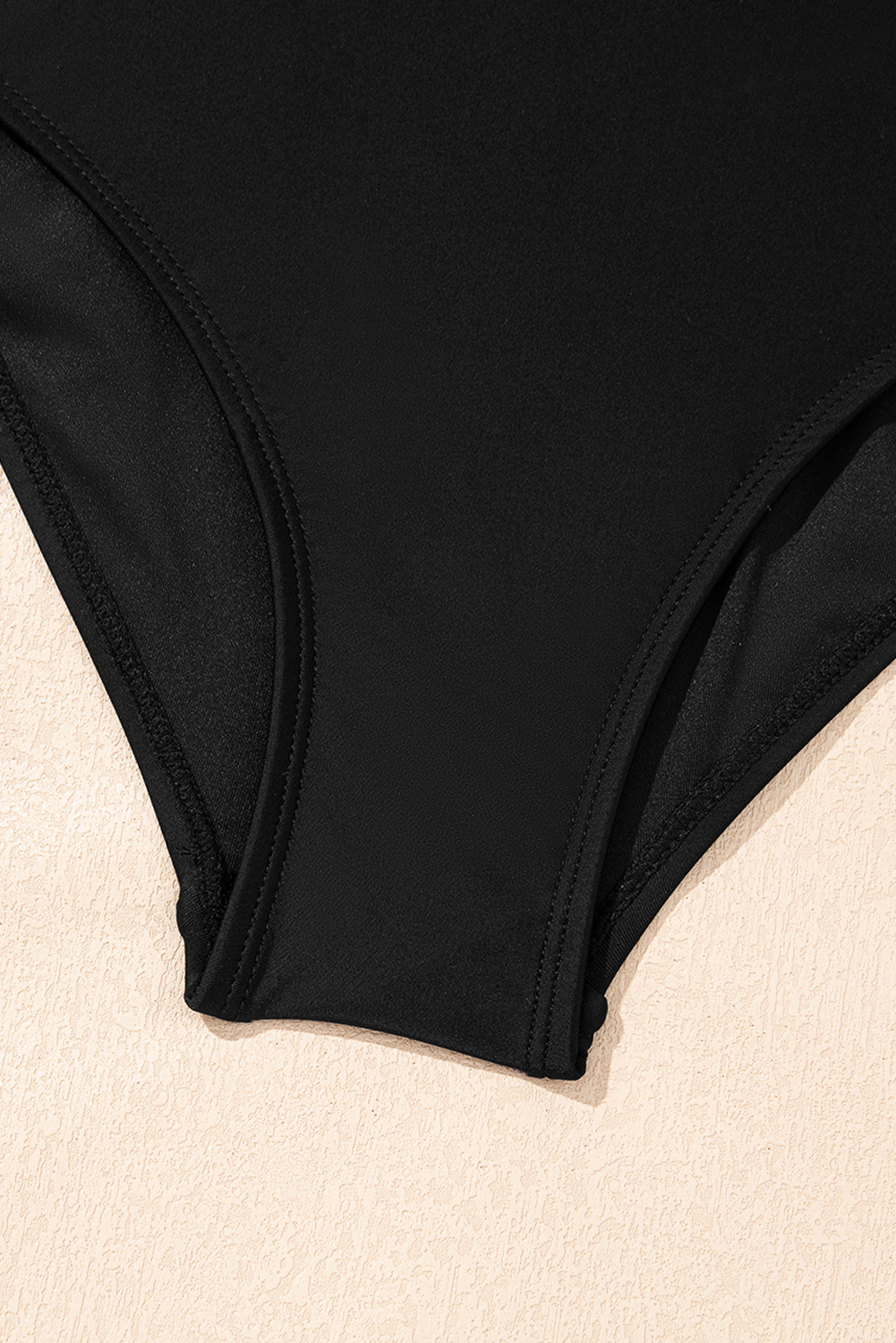 Black Cut out Twist Bowknot Backless One Piece Swimsuit - loveforevers