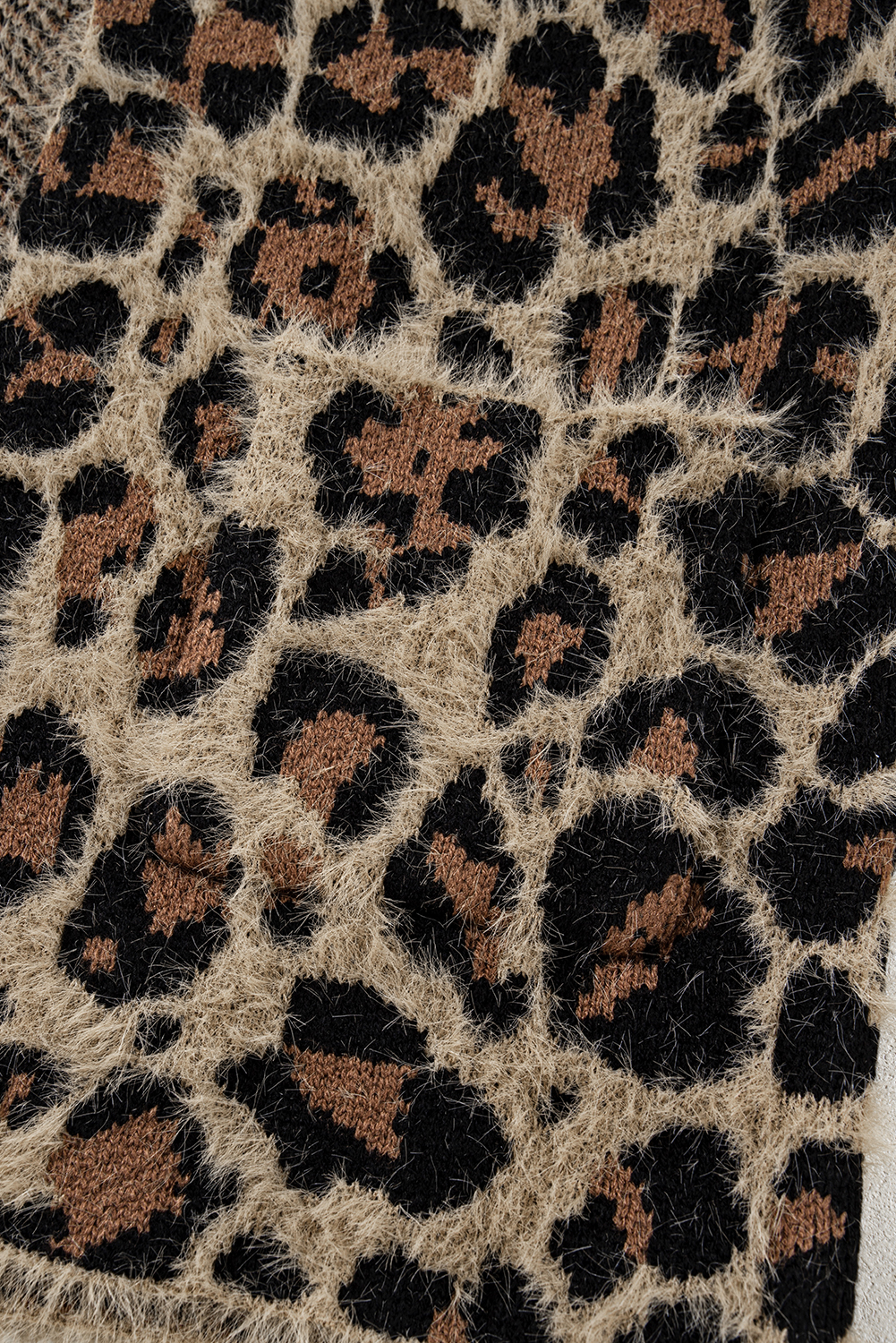 Brown Leopard Open Casual Cardigan - loveforevers