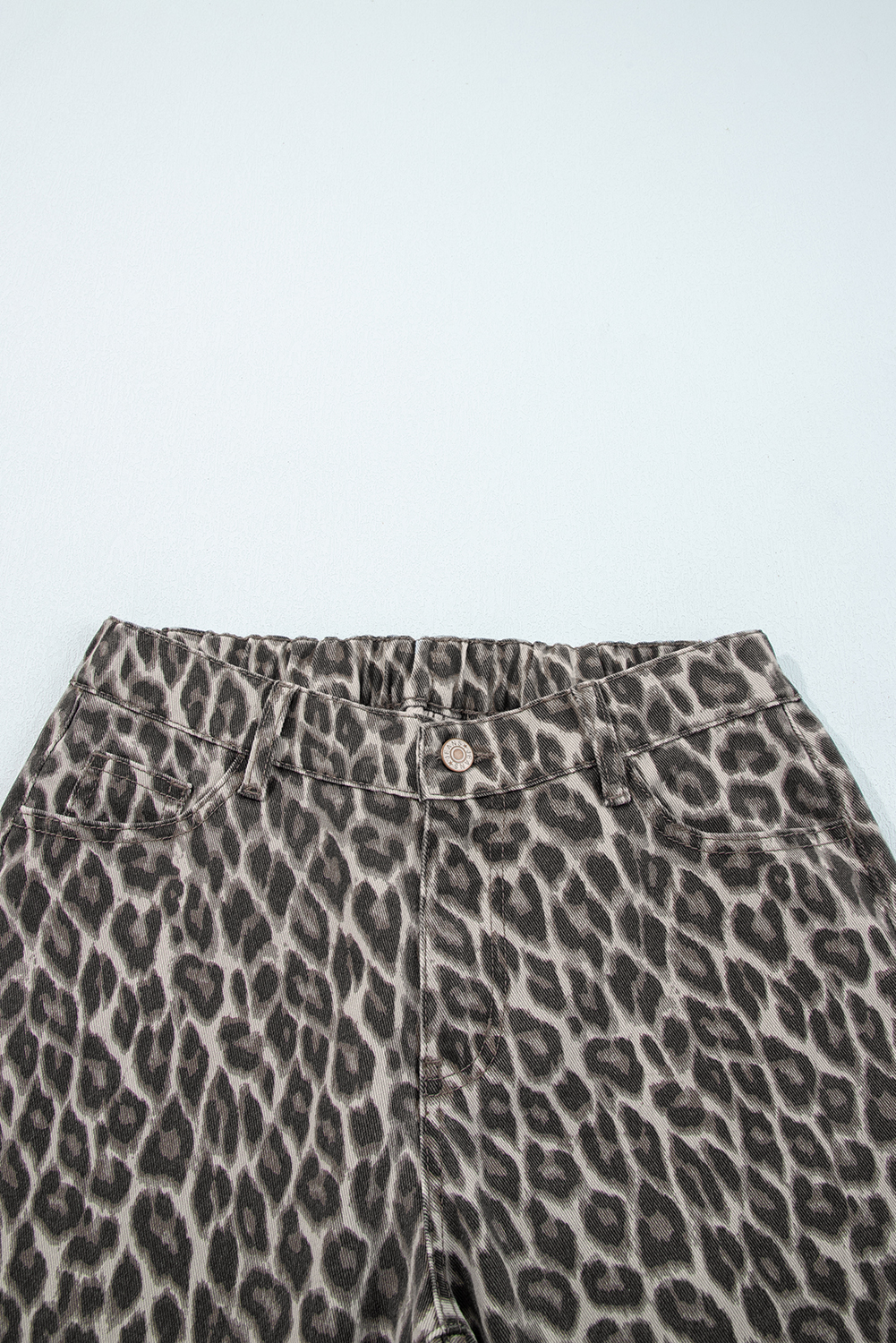 Yellow Leopard Straight Loose Leg Jeans - loveforevers