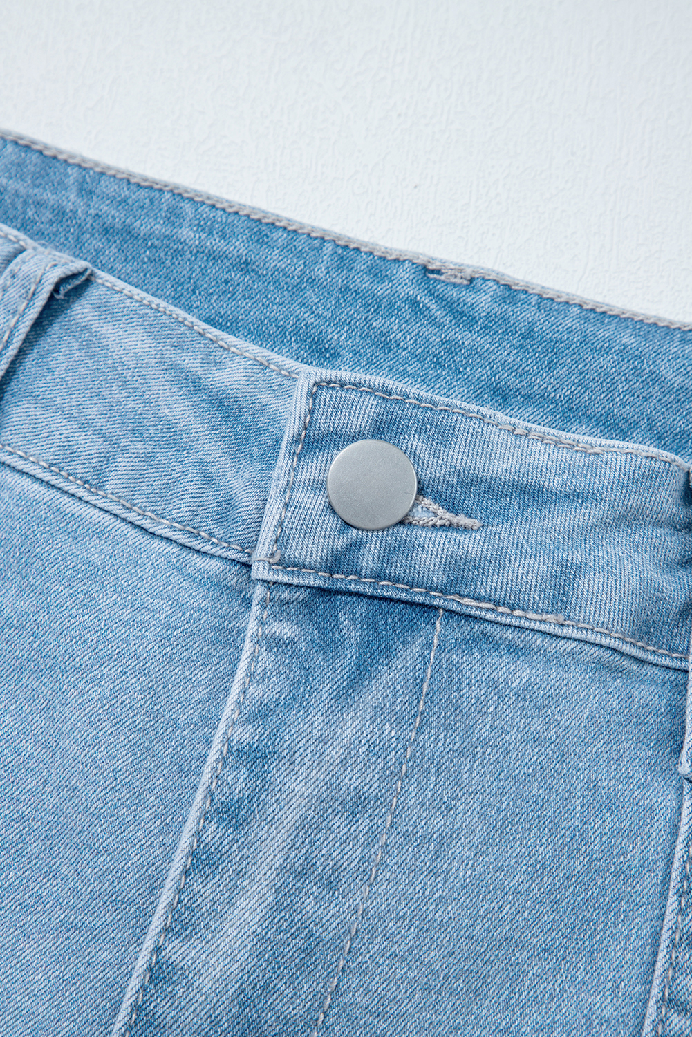 Beau Blue High Rise Barrel Relaxed Patch Pocket Jeans - loveforevers