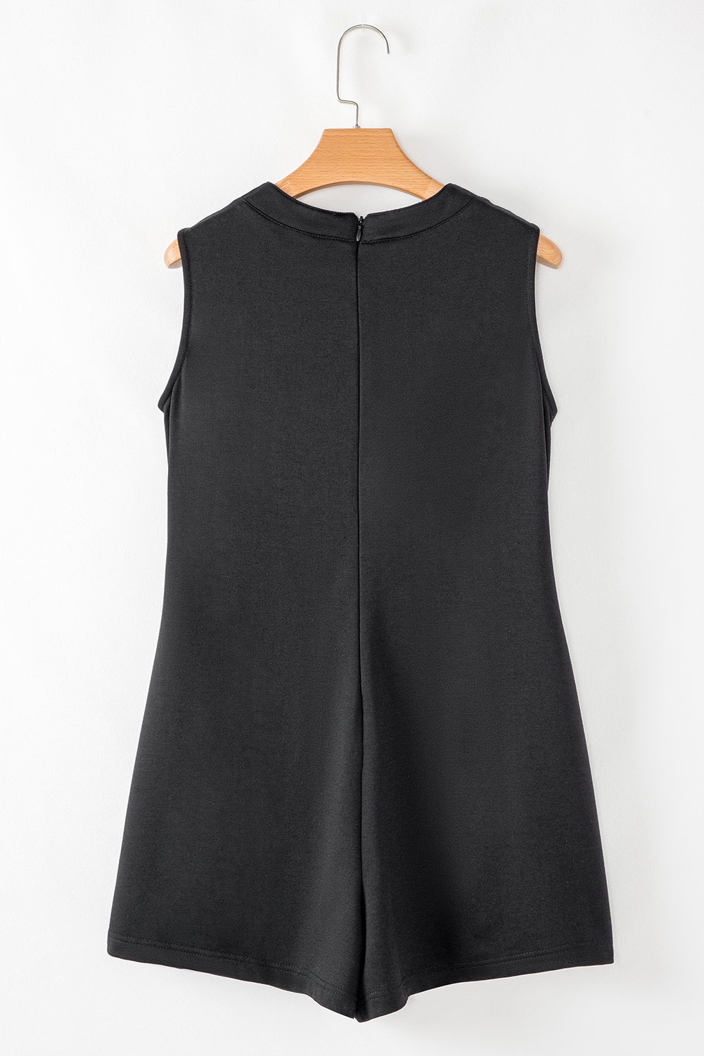 Smoke Green Tie V Neck Pintuck Sleeveless Loose Romper - loveforevers