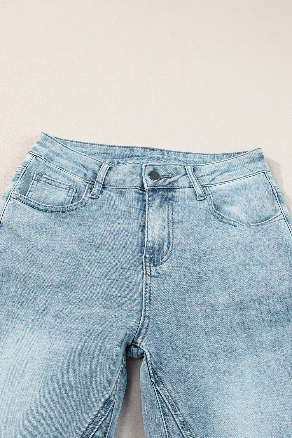Dusk Blue Acid Wash Extra Wide Leg High Waist Long Jeans - loveforevers