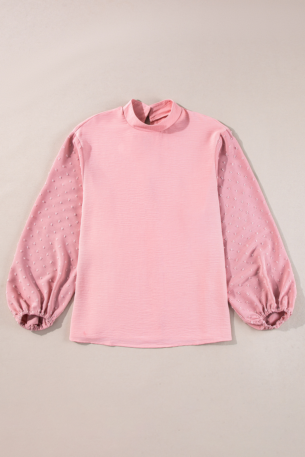 Skobeloff Swiss Dot Balloon Sleeve Loose Blouse - loveforevers