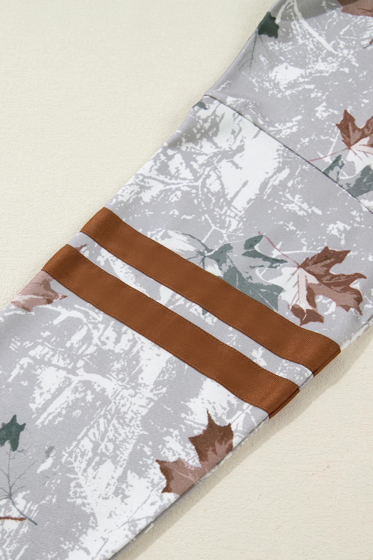 Beige Camo Print Baggy Drawstring Jogger Sweatpants - loveforevers